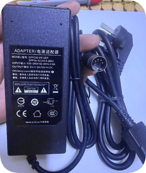 *Brand NEW*GFP342-0512EP Power Adapter Charger for SEREIN Vision Measuring Machine 5V 12V Large 5-Pin Connecto